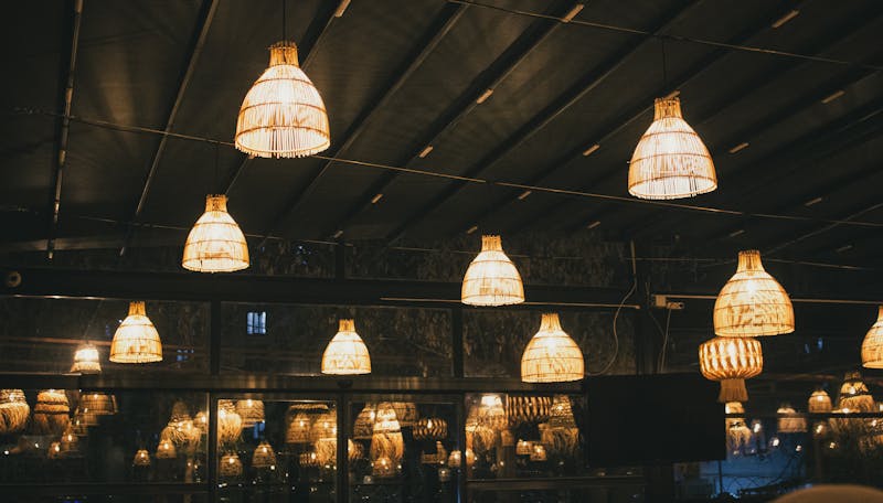 Inside Pizza Ranch restaurant with warm dining atmosphere